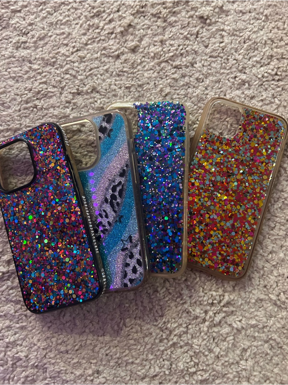 iPhone 12 Glitter Confetti Phone Case - Multicolor
